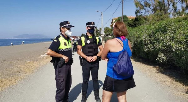 Policía del Rincón interpone más de medio centenar de sanciones en el finde por no usar la mascarilla