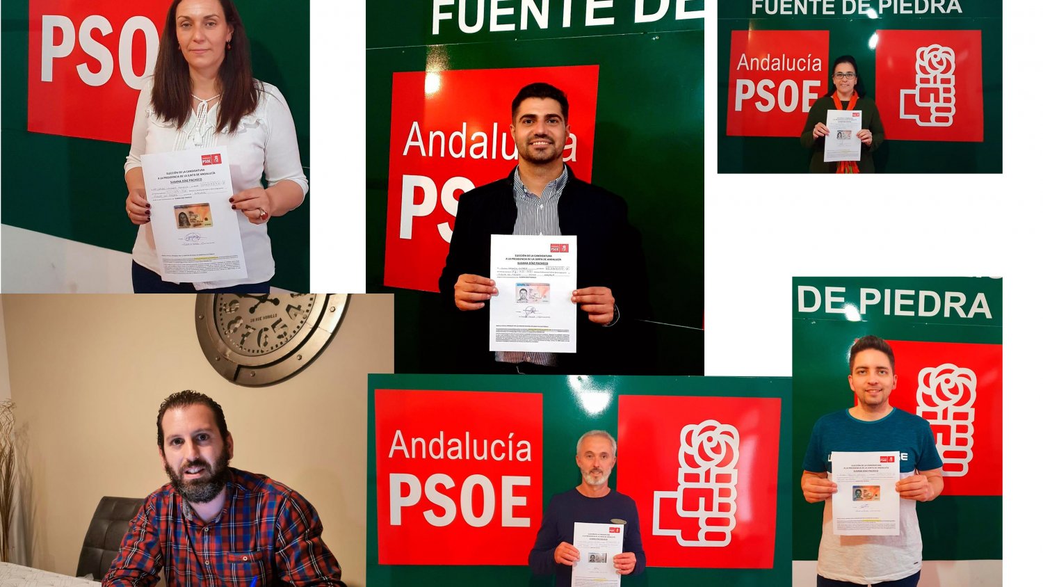 Miembros socialistas de Fuente de Piedra avalan a Susana Díaz para el proyecto del PSOE andaluz