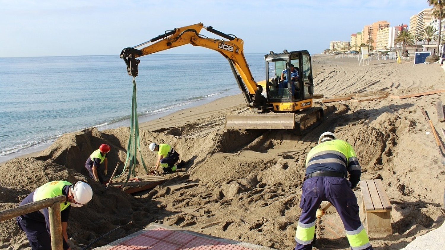 Fuengirola pide a la Demarcación de Costas un plan de regeneración de playas por los temporales