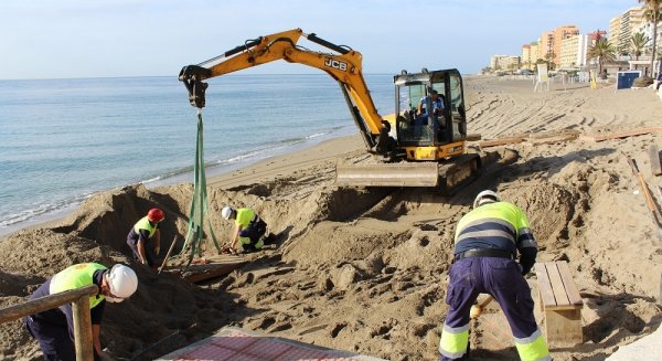 Fuengirola pide a la Demarcación de Costas un plan de regeneración de playas por los temporales