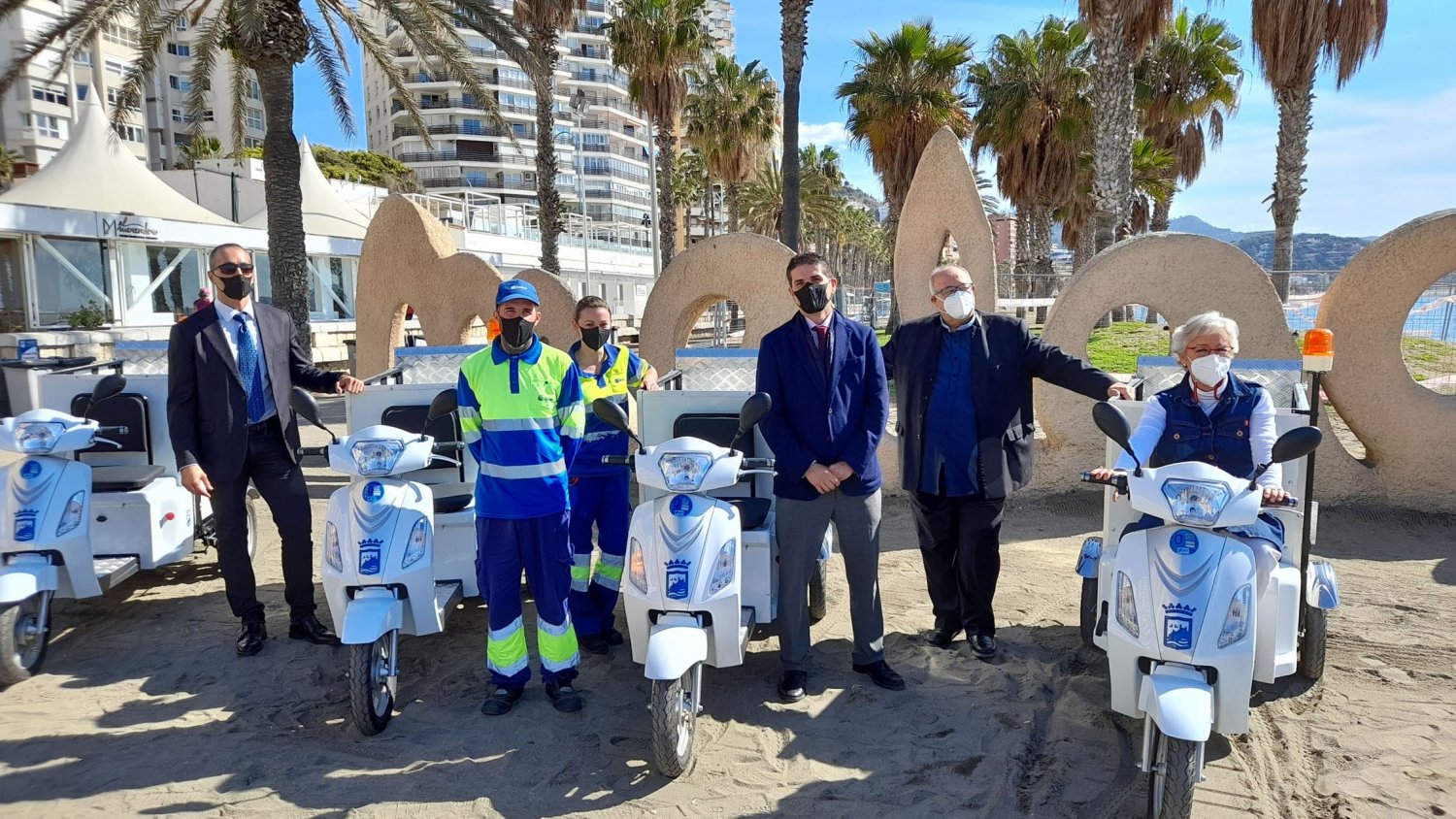 Las playas de Málaga cuentan con cuatro nuevos vehículos eléctricos para la limpieza