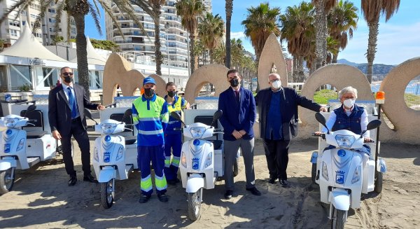 Las playas de Málaga cuentan con cuatro nuevos vehículos eléctricos para la limpieza