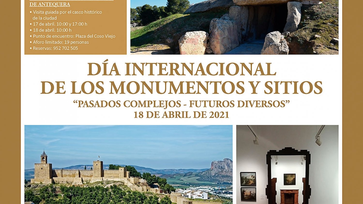 Antequera conmemora este  fin de semana el Día Internacional  de los Monumentos y Sitios