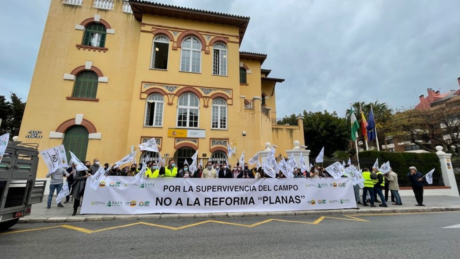El sector agrario de la provincia de Málaga protesta contra la reforma de la PAC