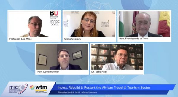 El alcalde de Málaga participa en la cumbre virtual del turismo en África