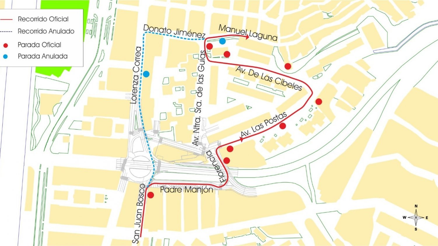 Málaga amplía el recorrido de la línea 30 de autobús para atender la zona del Parque del Sur