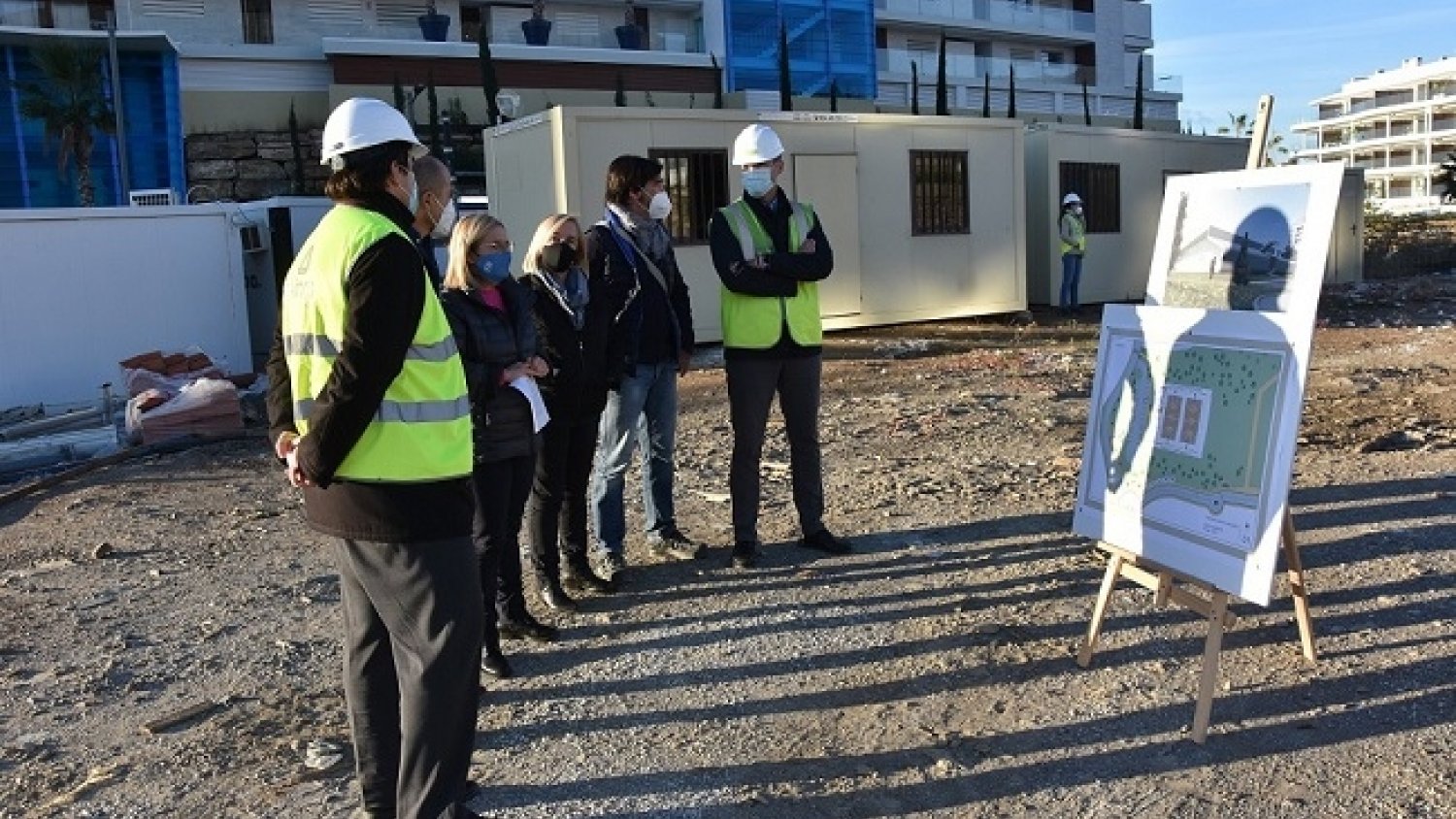 Las obras del futuro centro deportivo de Carvajal alcanzan ya el 50% de su ejecución