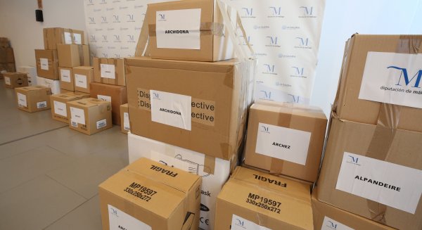 Diputación reparte 173.200 mascarillas a los municipios malagueños menores de 25.000 habitantes