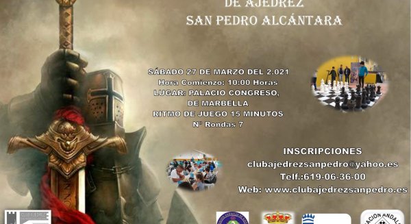 El XV Torneo de Ajedrez de Semana Santa San Pedro de Alcántara se celebra en Marbella