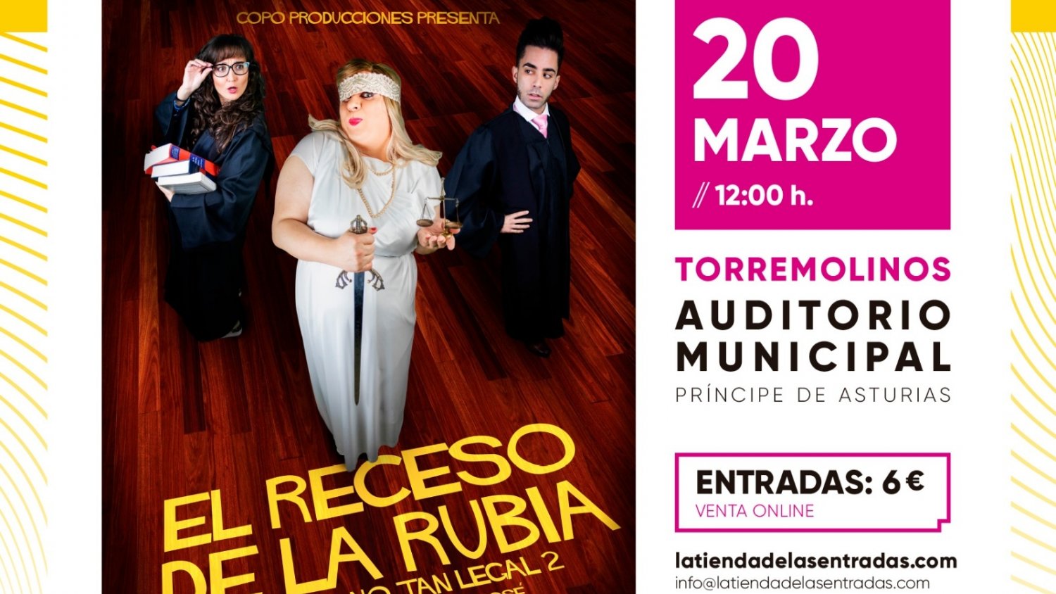 ‘El Receso de la Rubia’ llega este sábado a Torremolinos dentro del ciclo “Marzo, mes del teatro”