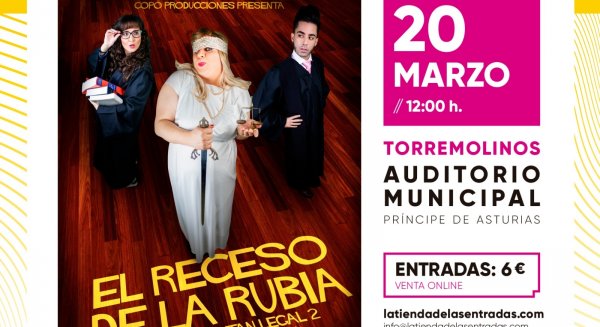 ‘El Receso de la Rubia’ llega este sábado a Torremolinos dentro del ciclo “Marzo, mes del teatro”