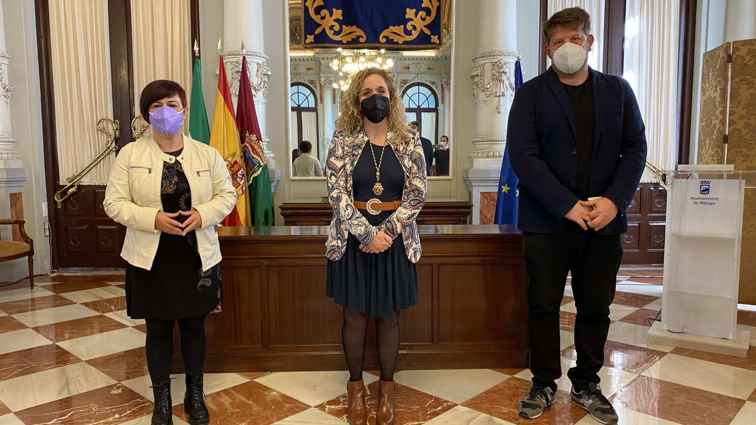Remedios Ramos toma posesión como nueva concejala portavoz de Adelante Málaga en el Ayuntamiento