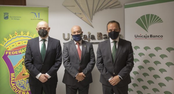 Unicaja apoya de forma financiera a la Federación de Peñas para respaldar su actividad en la pandemia