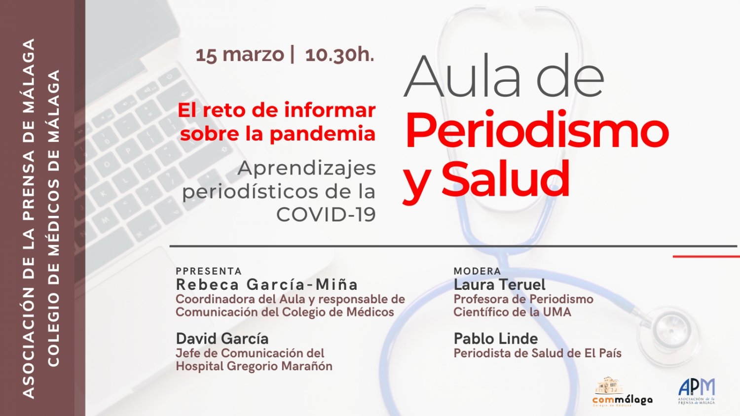El Colegio de Médicos y la Asociación de la Prensa analizan cómo informar en tiempos de COVID