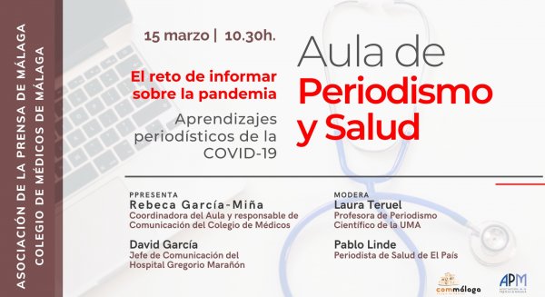 El Colegio de Médicos y la Asociación de la Prensa analizan cómo informar en tiempos de COVID