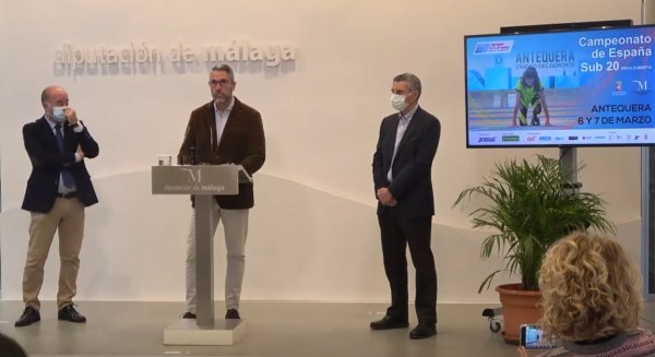 Diputación presenta el Campeonato de España Sub-20 de atletismo en pista cubierta en Antequera
