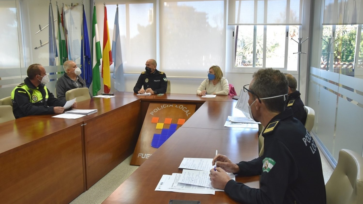 La Policía Local de Fuengirola mantiene las tareas de prevención del COVID-19