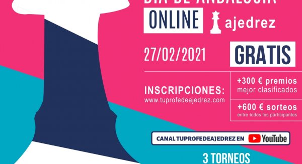 El 27 de febrero se celebrará el primer torneo de ajedrez online “Día de Andalucía
