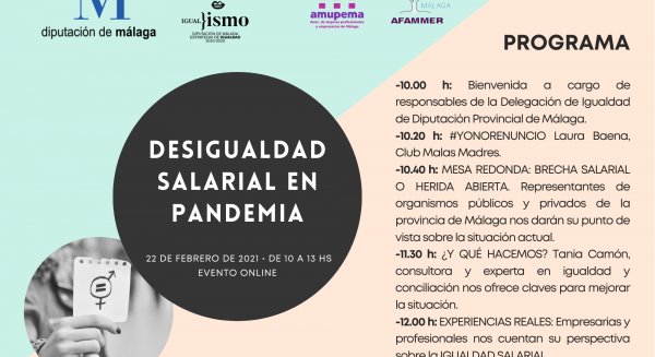 Diputación se suma a la conmemoración del Día Europeo de la Igualdad Salarial el 22 de febrero