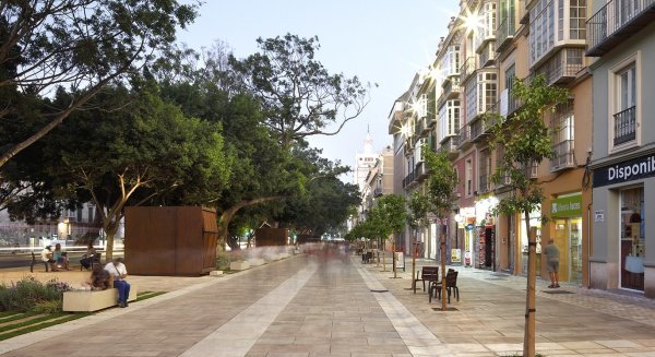 Málaga cierra el tráfico privado en la Alameda y el Parque cuando el Metro llegue a la estación Atarazanas
