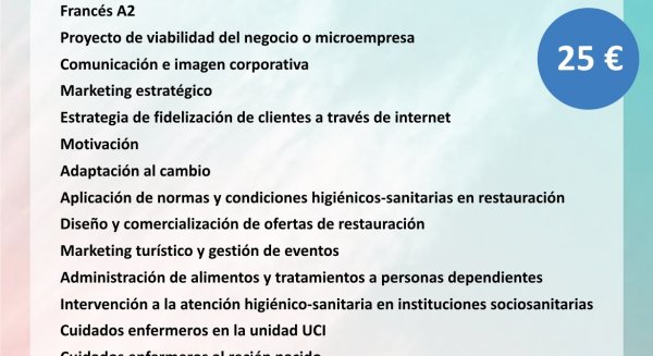 Torre del Mar oferta nuevos cursos de formación online en sectores de amplia demanda laboral