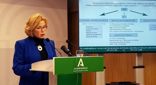 Las oficinas del Servicio Andaluz de Empleo han visto cuadruplicada su gestión en el año 2020