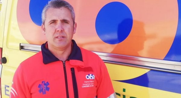 Jorge Díaz del 061 de Málaga es reconocido por el Ministerio de Defensa con la medalla de la 'Operación Balmis'