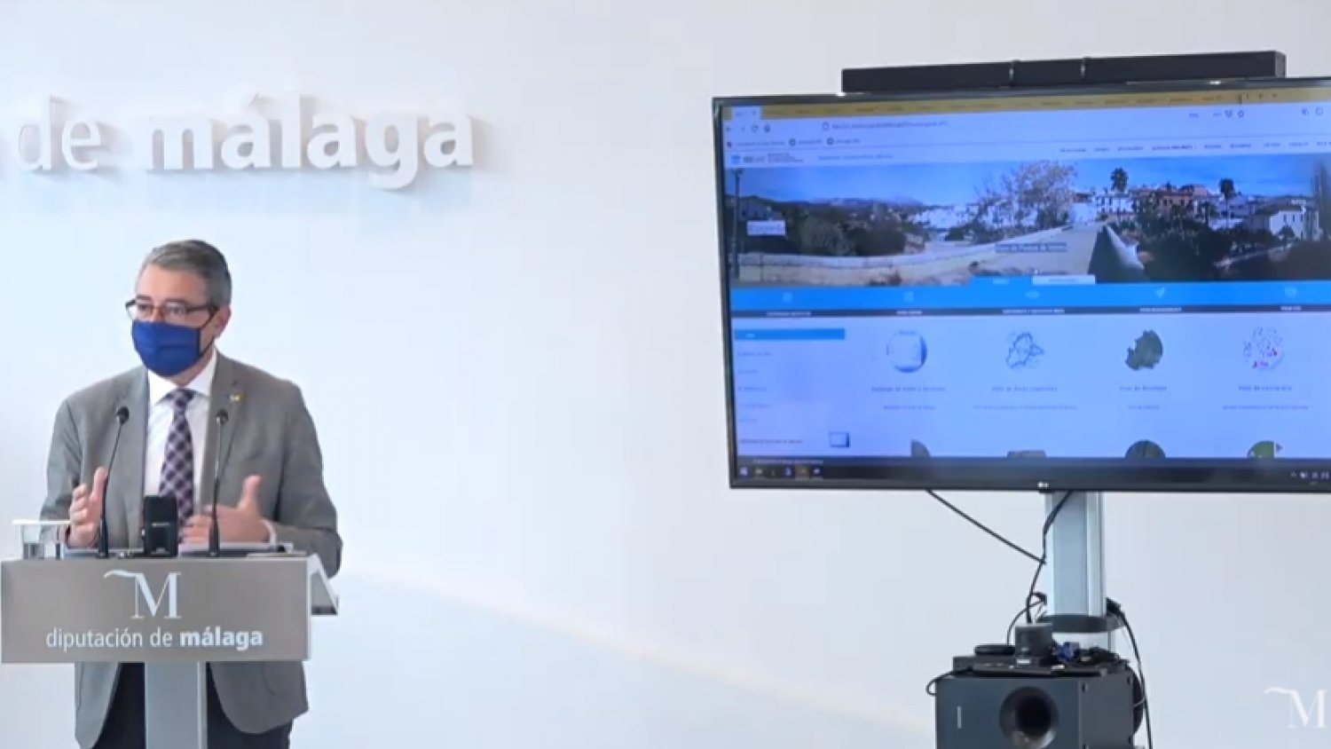 Diputación presenta el Geoportal de Málaga con más de tres millones de datos sobre la provincia