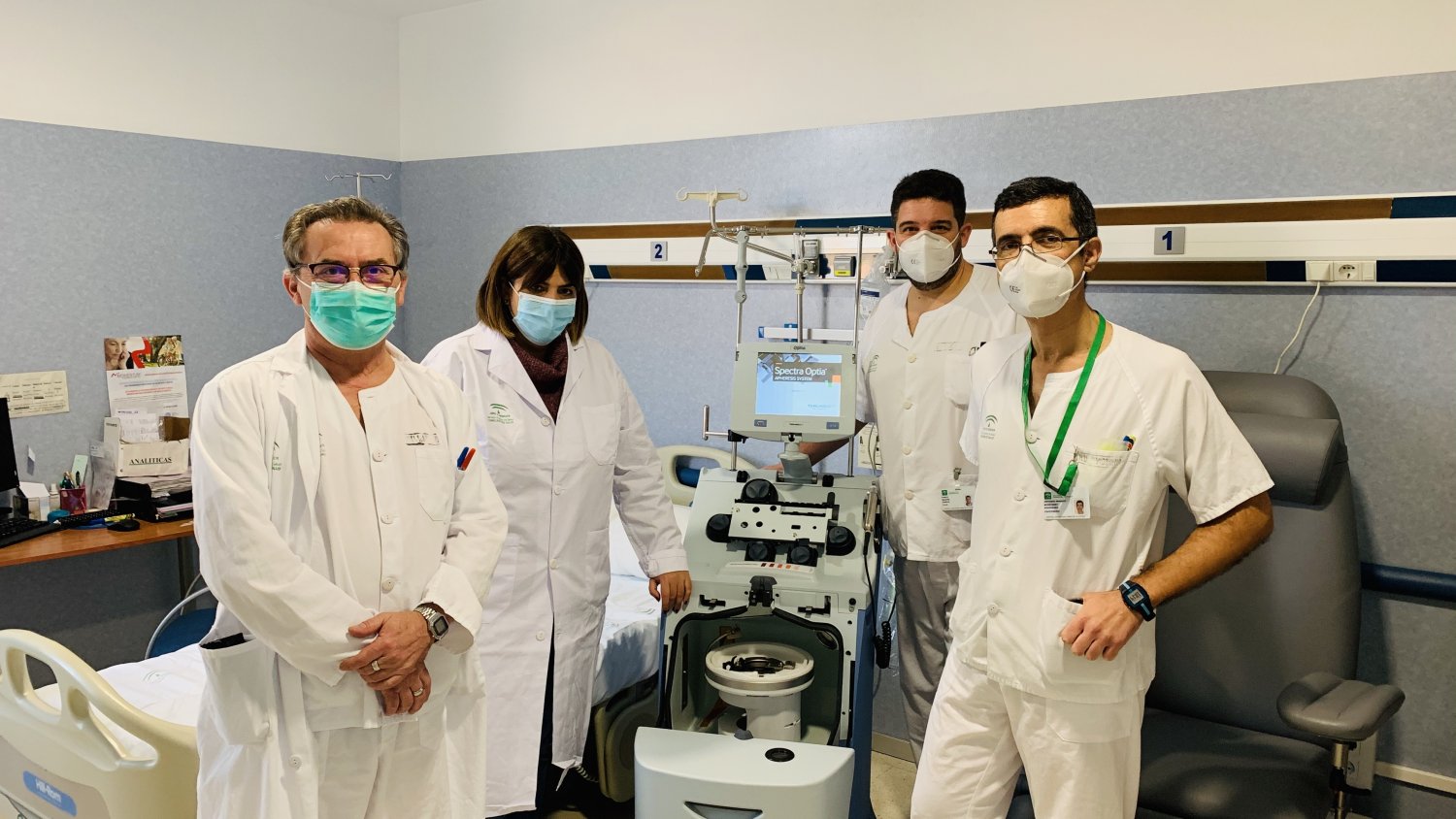 El Hospital Virgen de la Victoria incorpora un equipo de Aféresis para la realización de trasplantes medulares
