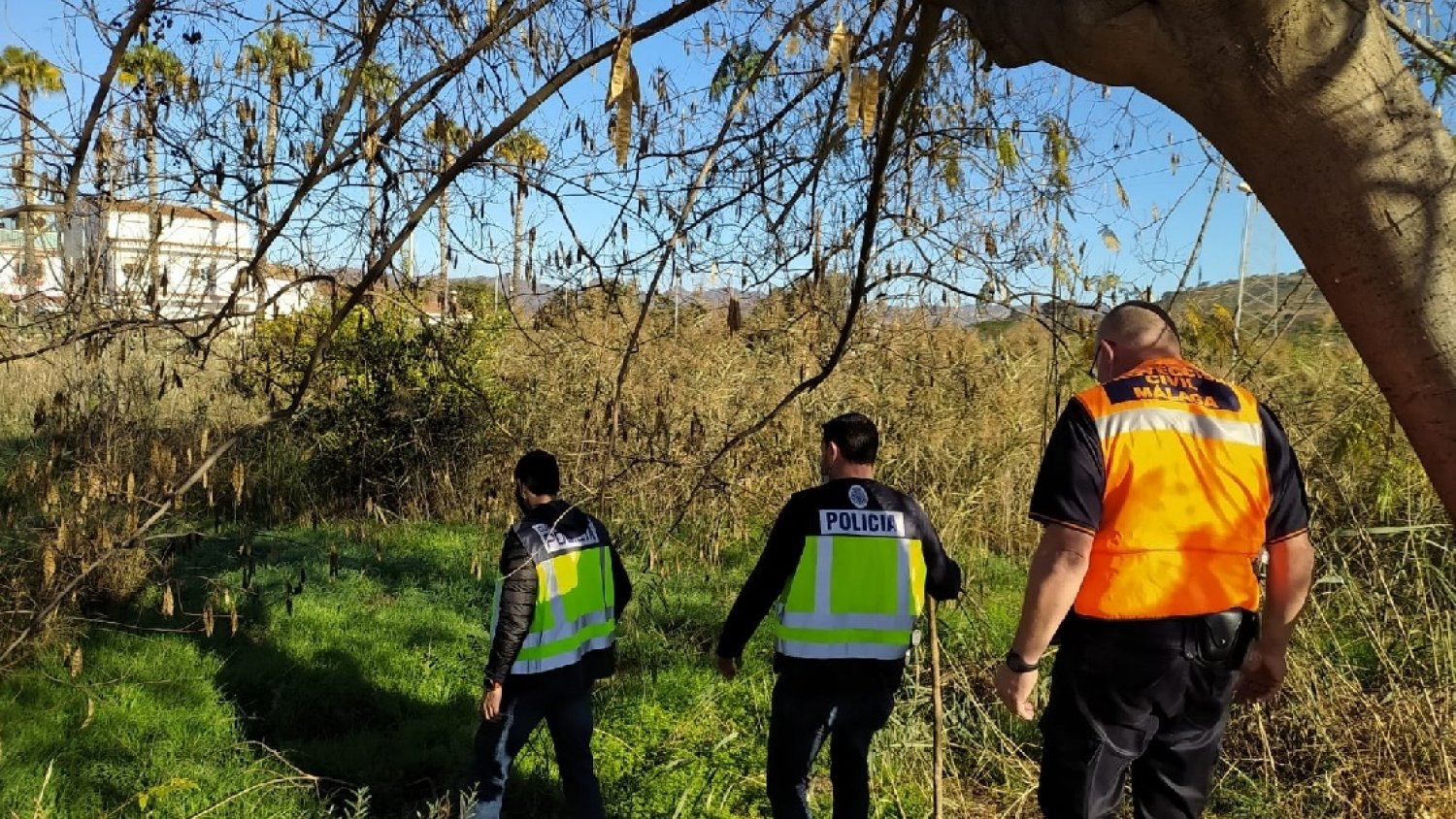 La Policía Nacional realiza una batida para localizar a un octogenario desaparecido en Málaga