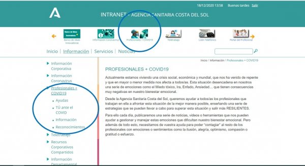 La Agencia Sanitaria Costa del Sol desarrolla el proyecto ‘Cuidándome, te cuido’ para el bienestar emocional