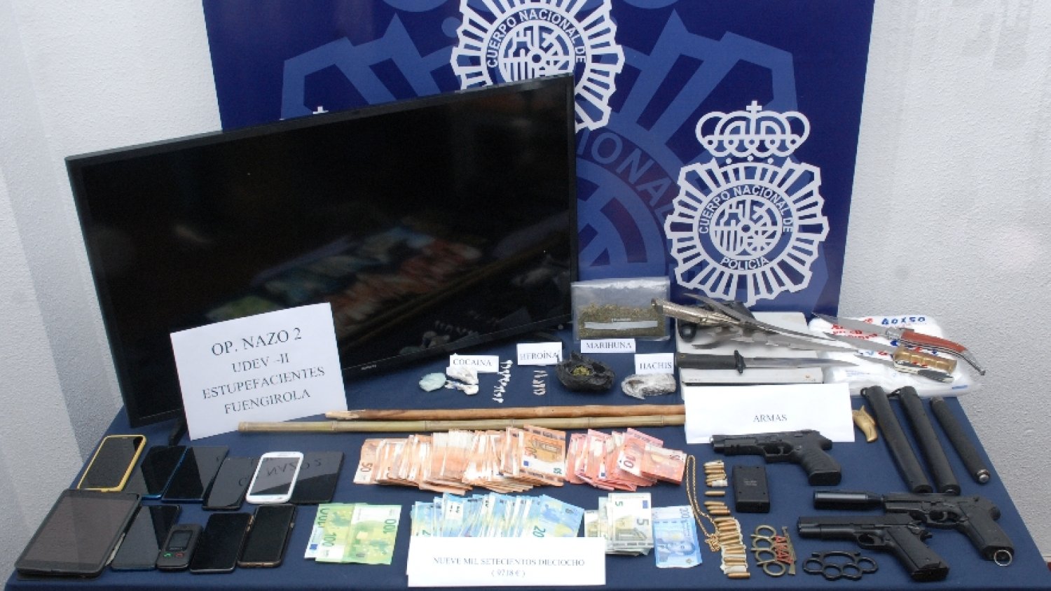 Policía Nacional desarticula en Fuengirola varios puntos de venta de droga y detiene a ocho personas