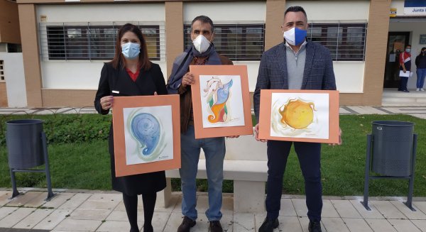 Teatinos promueve la instalación artística de Neno Herrera que explica en vivo su proceso creativo