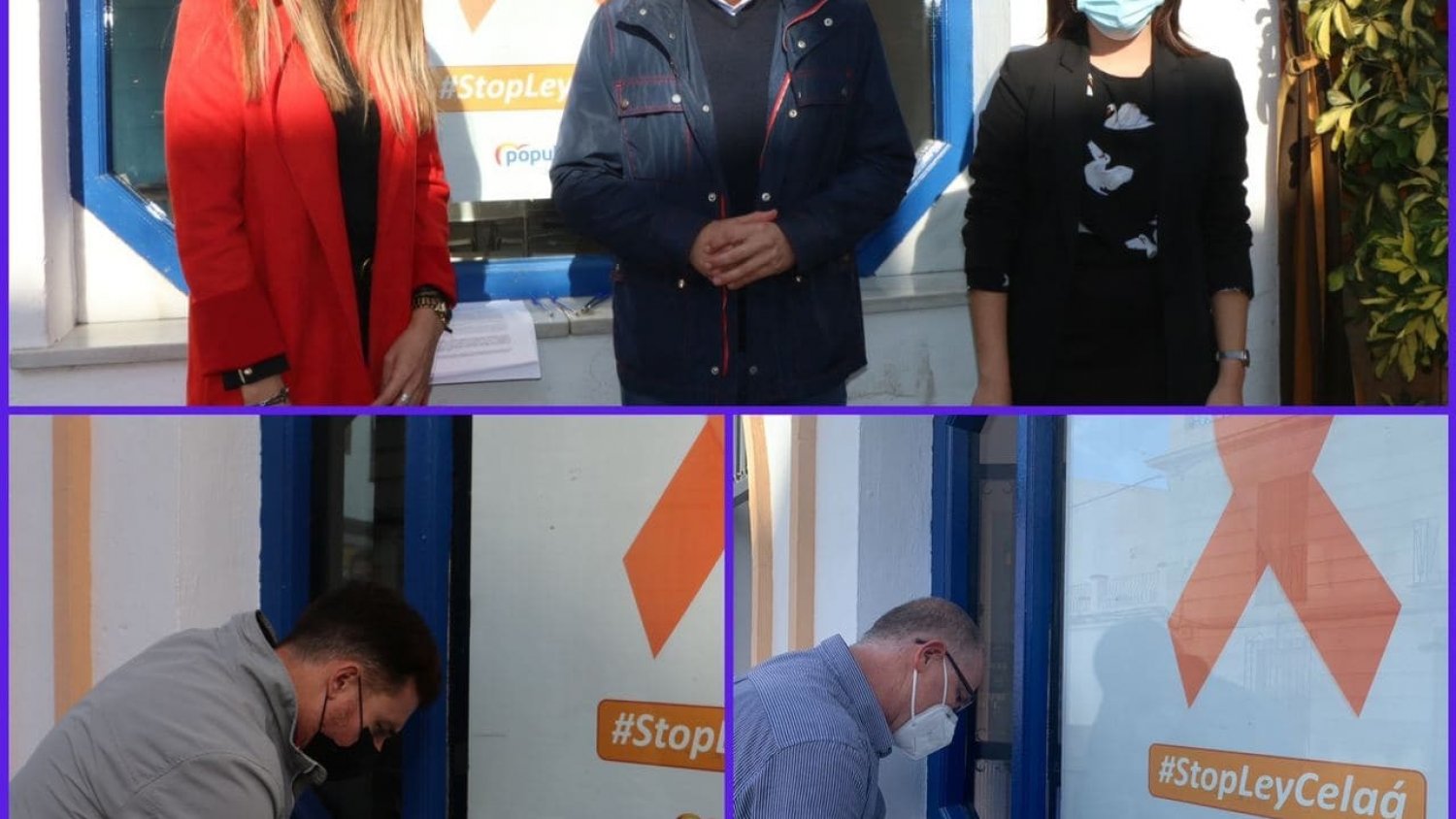 El PP de Torrox recibe el respaldo de los ciudadanos en su campaña contra la ley Celáa