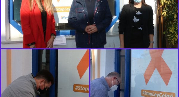 El PP de Torrox recibe el respaldo de los ciudadanos en su campaña contra la ley Celáa