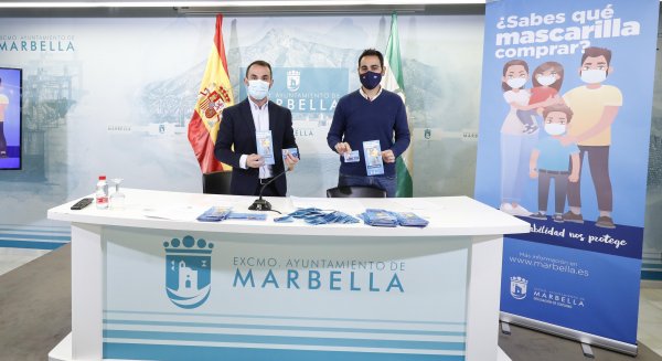 El Ayuntamiento de Marbella pone en marcha una campaña sobre el uso de las mascarillas