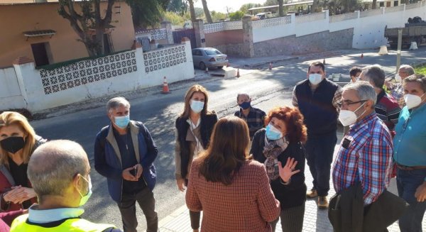 La Junta mejora la seguridad vial en Camino del Colmenar con la construcción de nuevas aceras