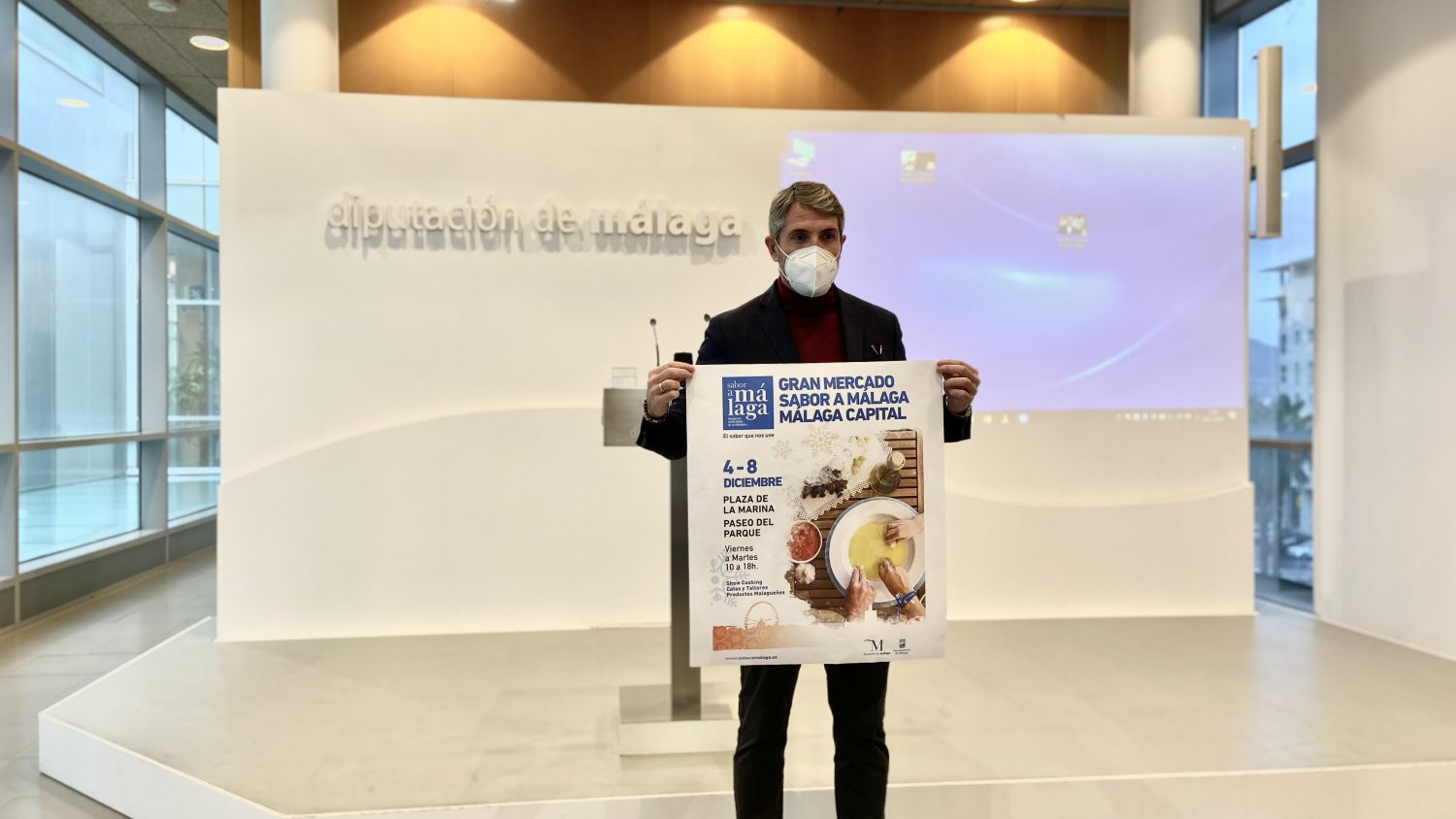 Maldonado presenta en Diputación el 'Gran mercado Sabor a Málaga 2020' del 4 al 8 de diciembre