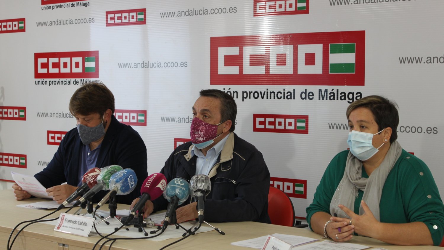 CCOO pide al Ayuntamiento de Málaga que actúe ante las cifras de siniestralidad laboral de 2020