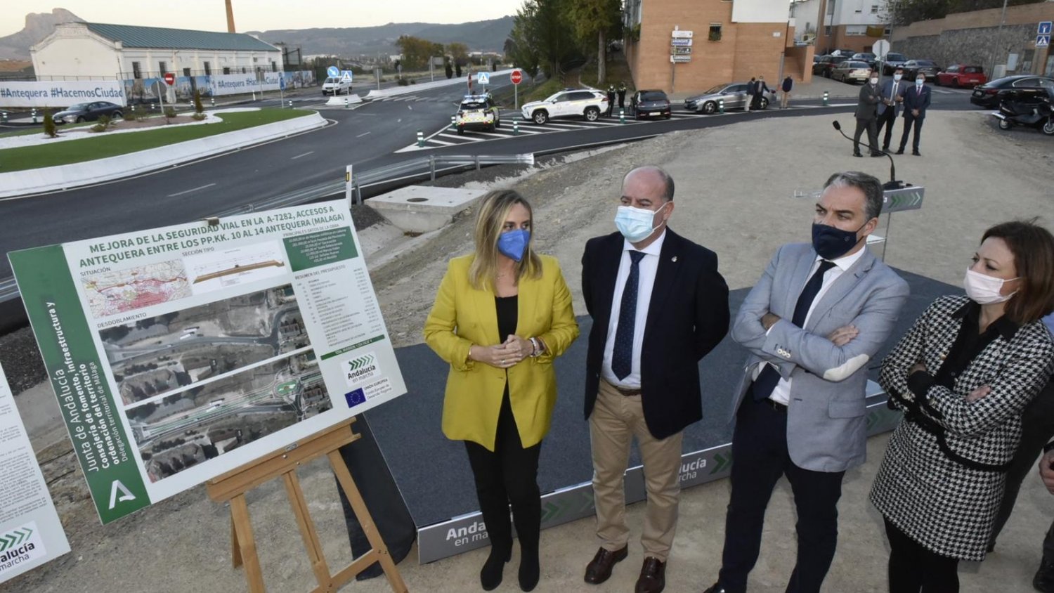 La Junta de Andalucía inaugura los accesos a Antequera dese la A-7282