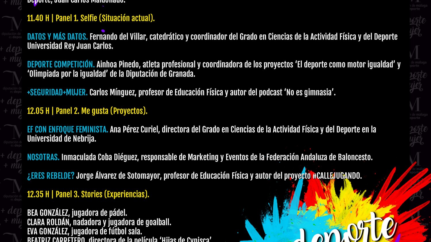 Diputación anima a los centros escolares de Málaga a participar de forma virtual en el III Foro +deporte +mujer