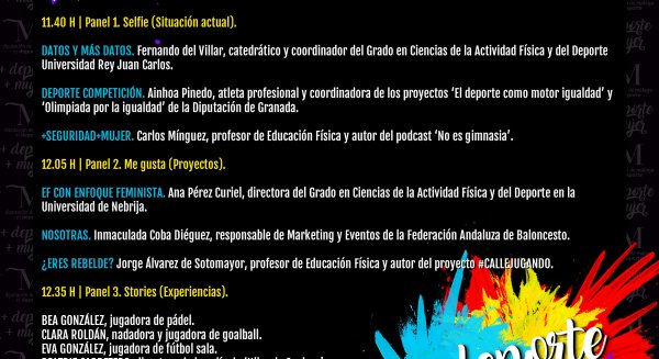 Diputación anima a los centros escolares de Málaga a participar de forma virtual en el III Foro +deporte +mujer