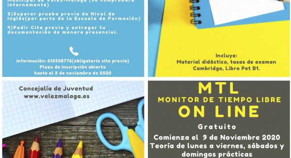 El Ayuntamiento de Vélez-Málaga ofrece formación online y gratuita para favorecer la inserción laboral juvenil