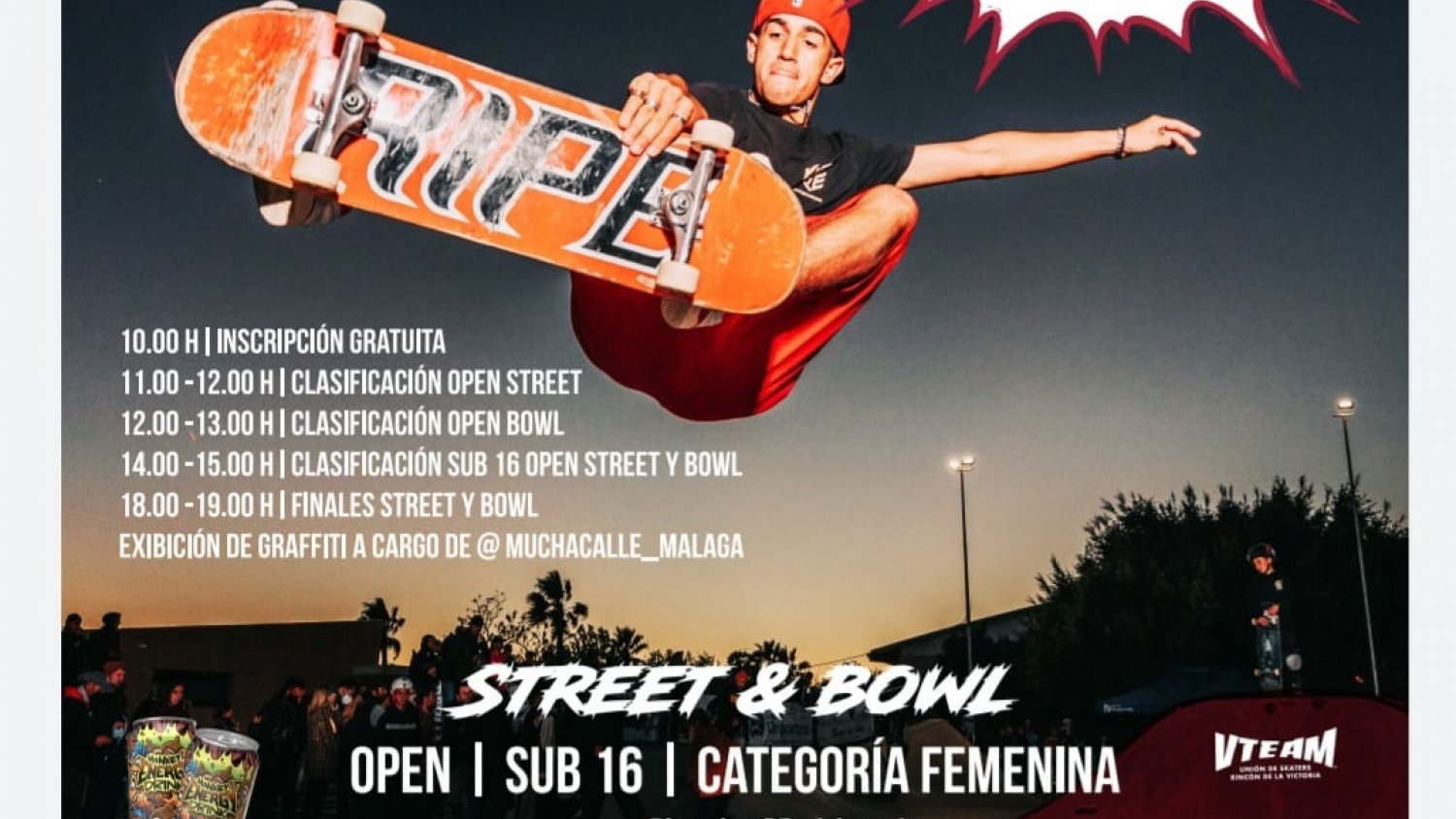 Rincón de la Victoria reúne a los mejores skaters en el segundo Open Skate