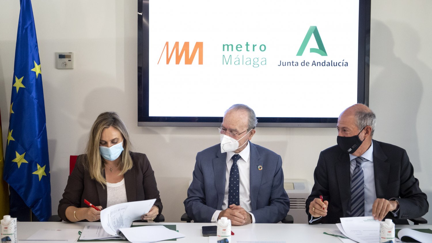 La Junta y Metro de Málaga firman la modificación del contrato para culminar la terminación de la red