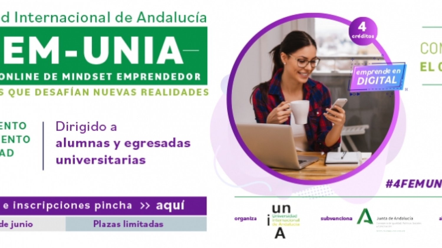 4FEM-UNIA finaliza con la presentación de 25 proyectos innovadores de emprendimiento femenino