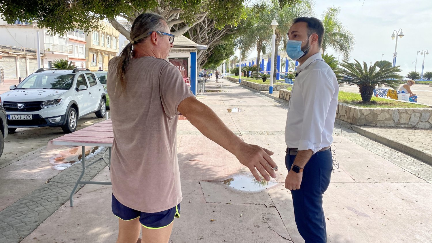 PSOE exige el arreglo inmediato del paseo marítimo de El Palo ante la dejadez del equipo de gobierno