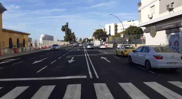 La Junta restituye el tráfico de los desvíos por las obras del Metro de Málaga en Muelle Heredia