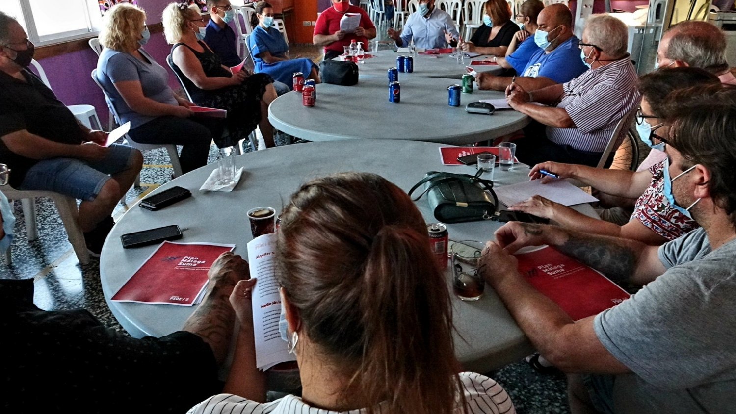 El PSOE presenta su plan 'Málaga Suma' a las entidades sociales de reparto de alimentos