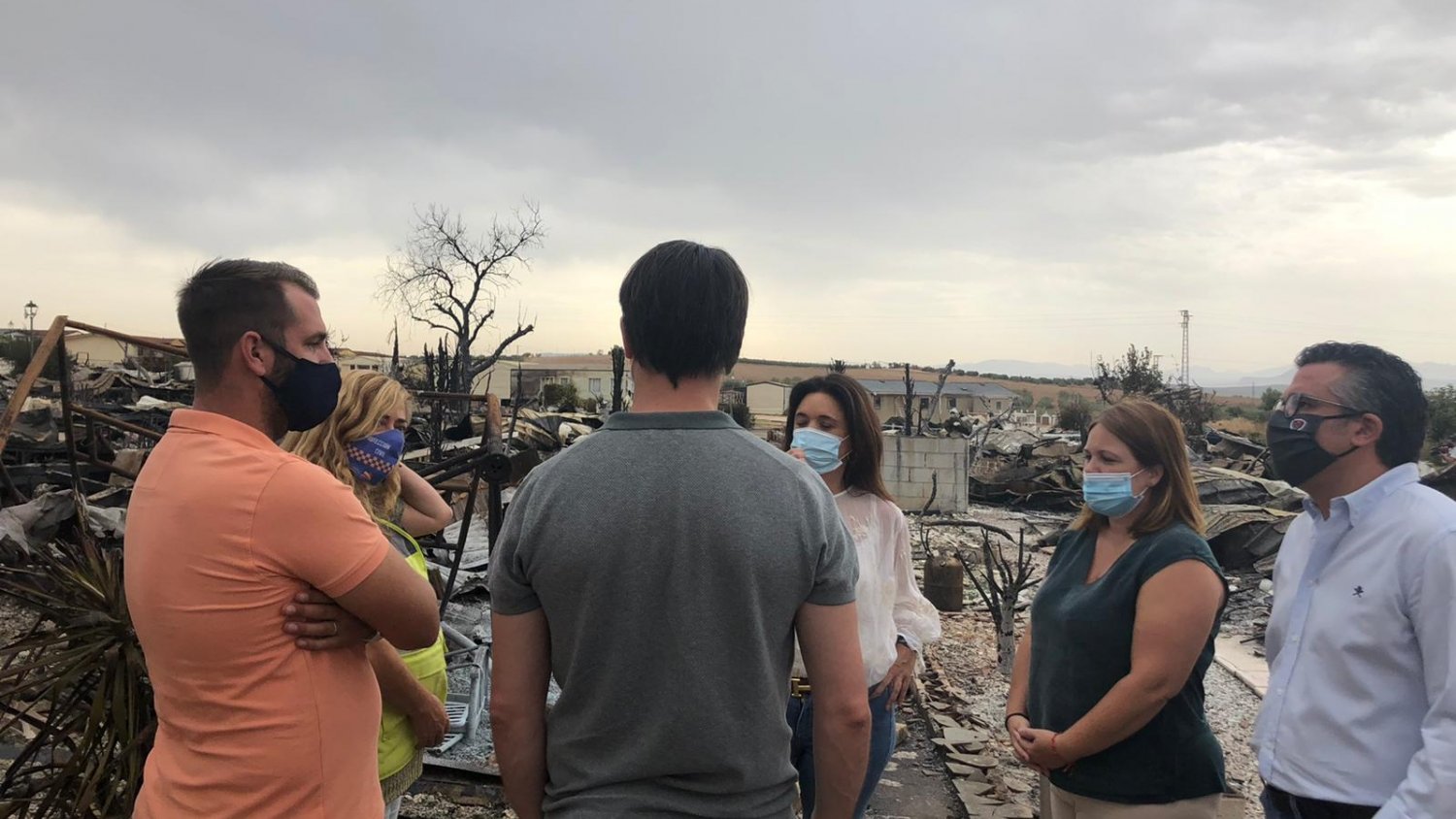 Diputación ofrece su apoyo al Ayuntamiento de Mollina y a los afectados por el incendio de ayer